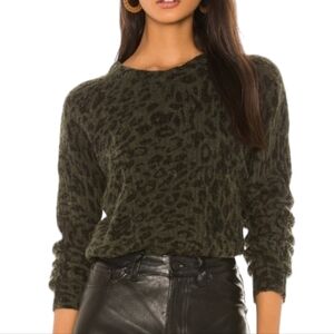 Rails Joanna Wool & Alpaca Leopard Sweater Medium